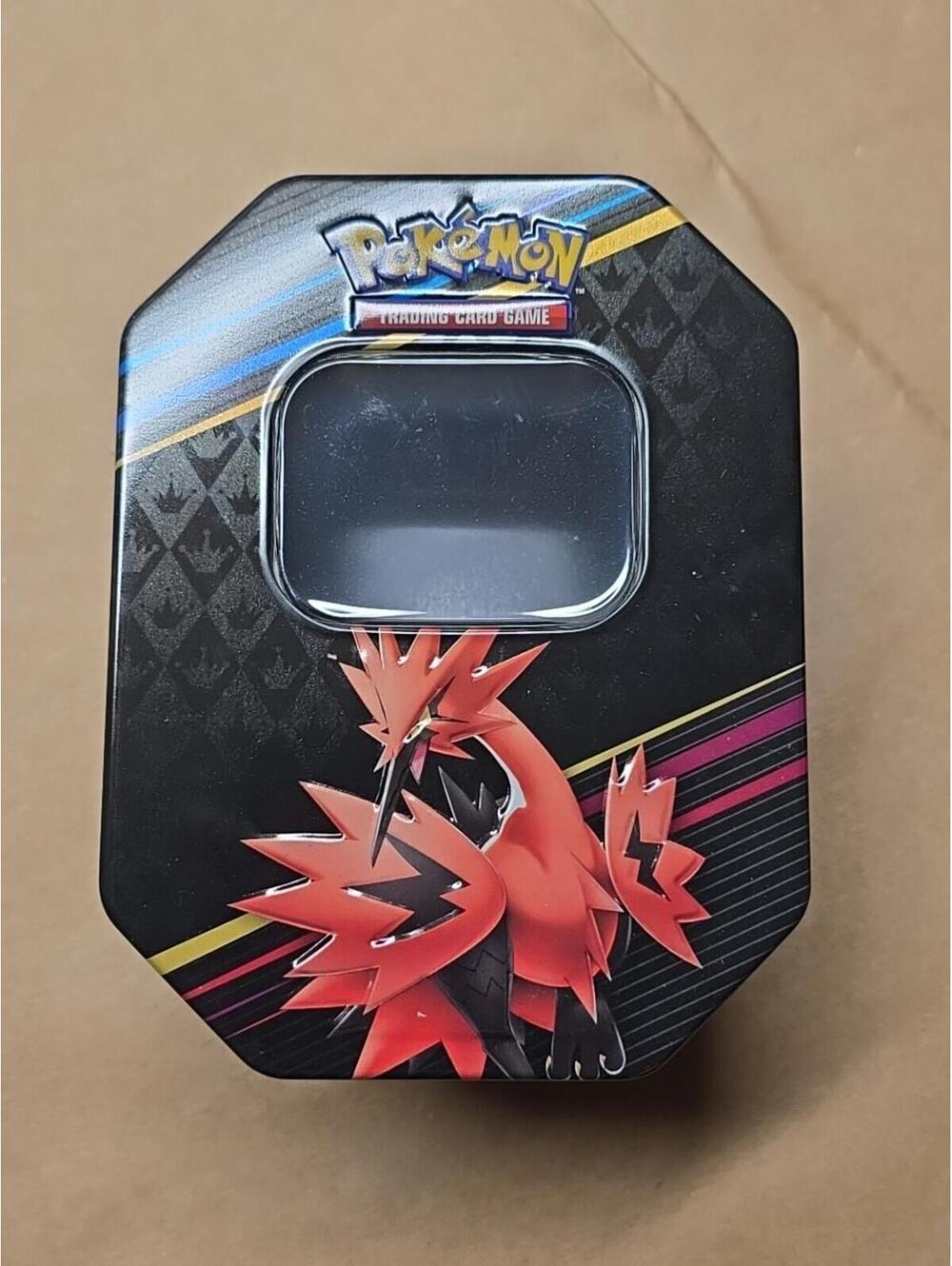 *Empty Tin* Crown Zenith Galarian Zapdos Pokemon TCG Tin